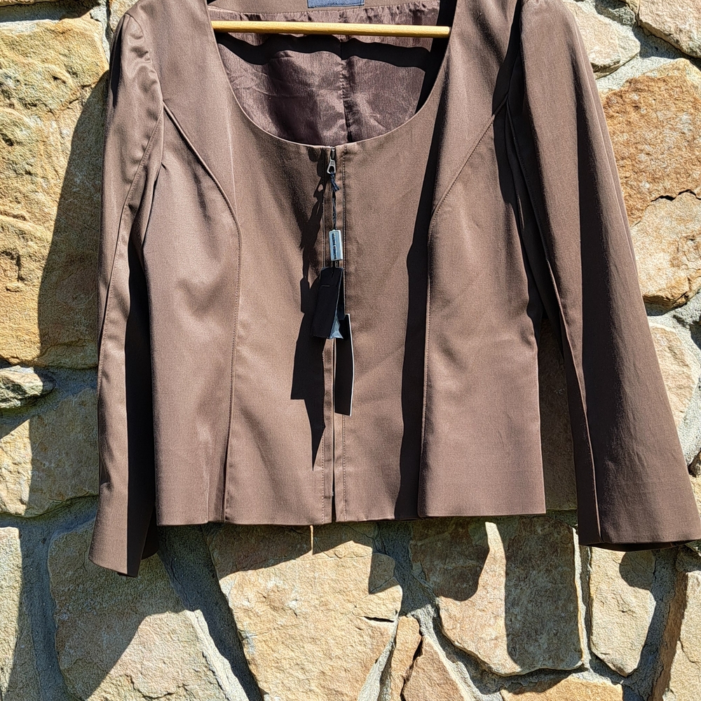 Alberta Ferretti Chocolate Brown Blazer